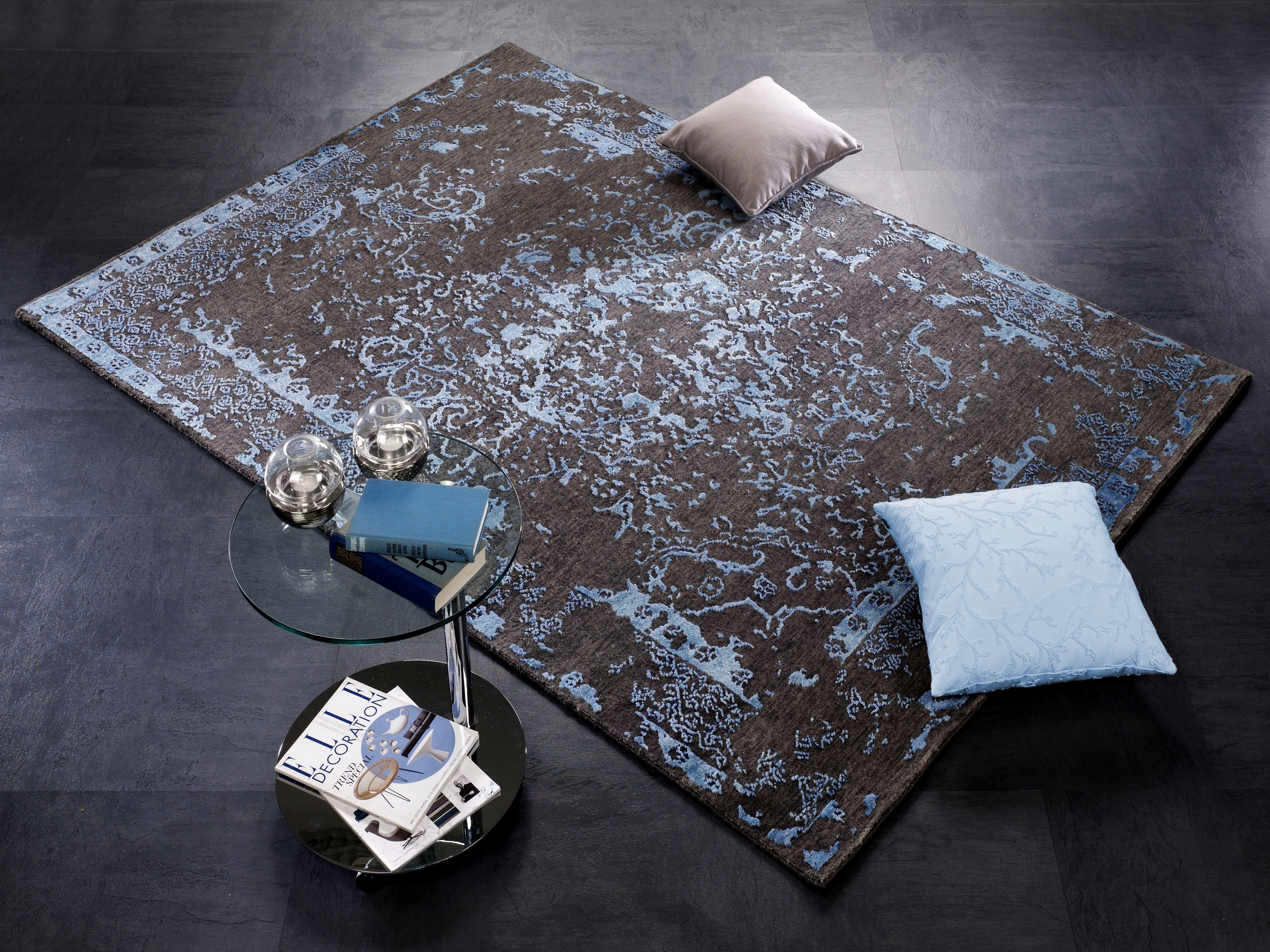 Orientalischer Webteppich Blau /Grau Soho Palis 70x140 cm - Blau/Grau, Design, Textil (70/140cm) - Musterring