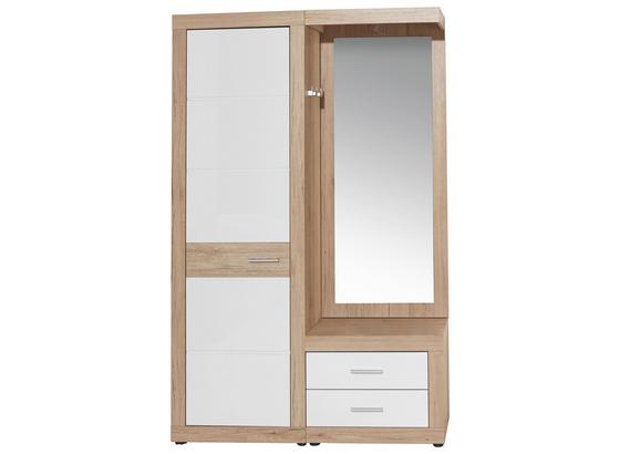 Garderobe Malta - Eichefarben/Weiß, MODERN, Holzwerkstoff (130/196,8/36cm) Garderobe Malta - Eichefarben/Weiß, MODERN, Holzwerkstoff (130/196,8/36cm)