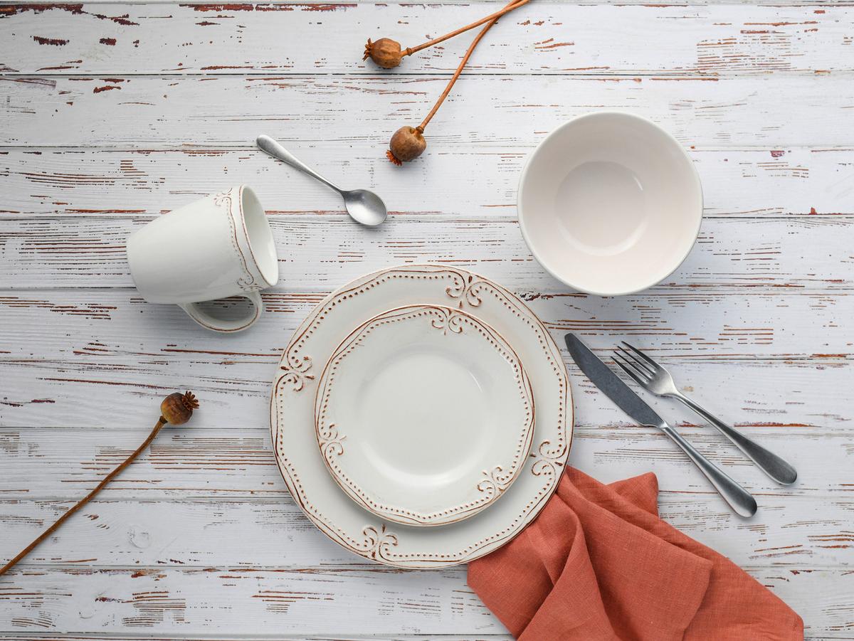 Kombiservice Keramik 4 Perosnen Geschirr Set - Multicolor, Keramik - Creatable