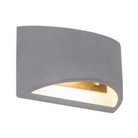 Wandleuchte 55011w6 - Grau, Design, Stein (20/8,8/12cm) - Globo