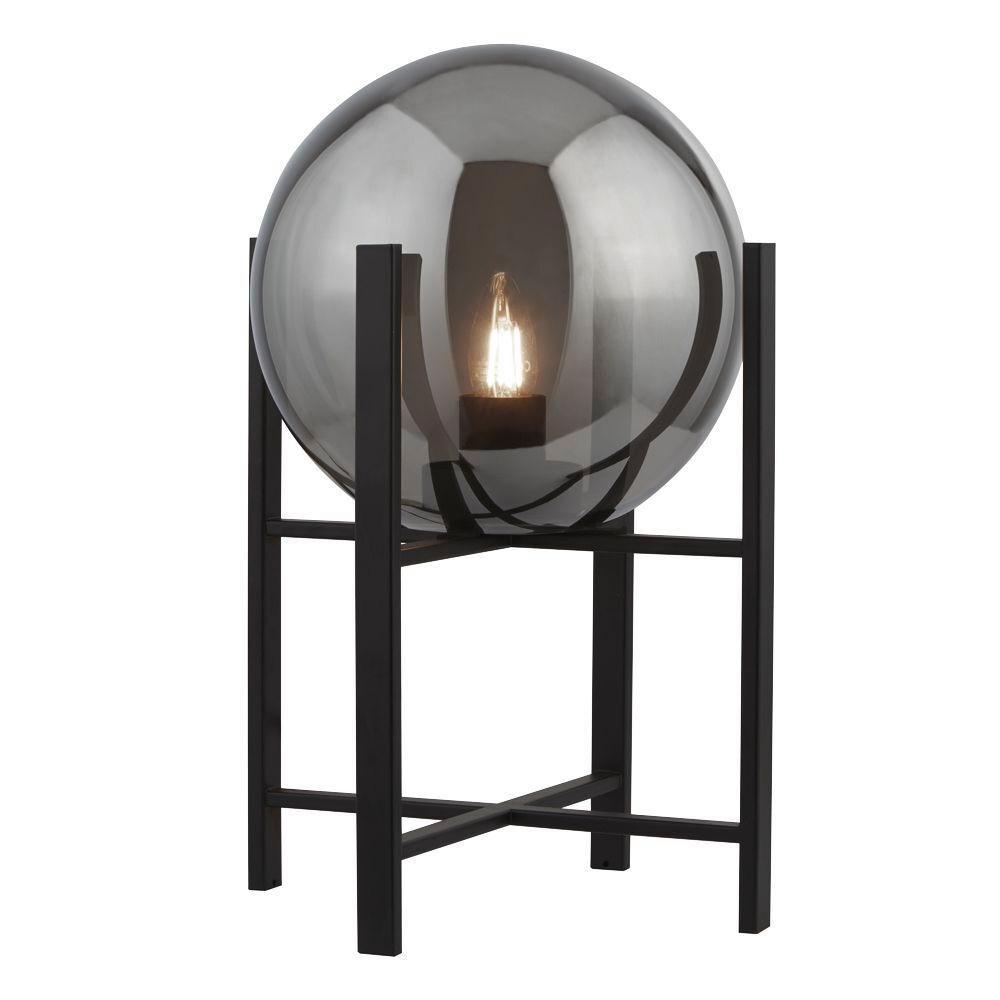Tischleuchte Eu1029-1sm - Schwarz, Design, Glas/Metall (28/43cm)