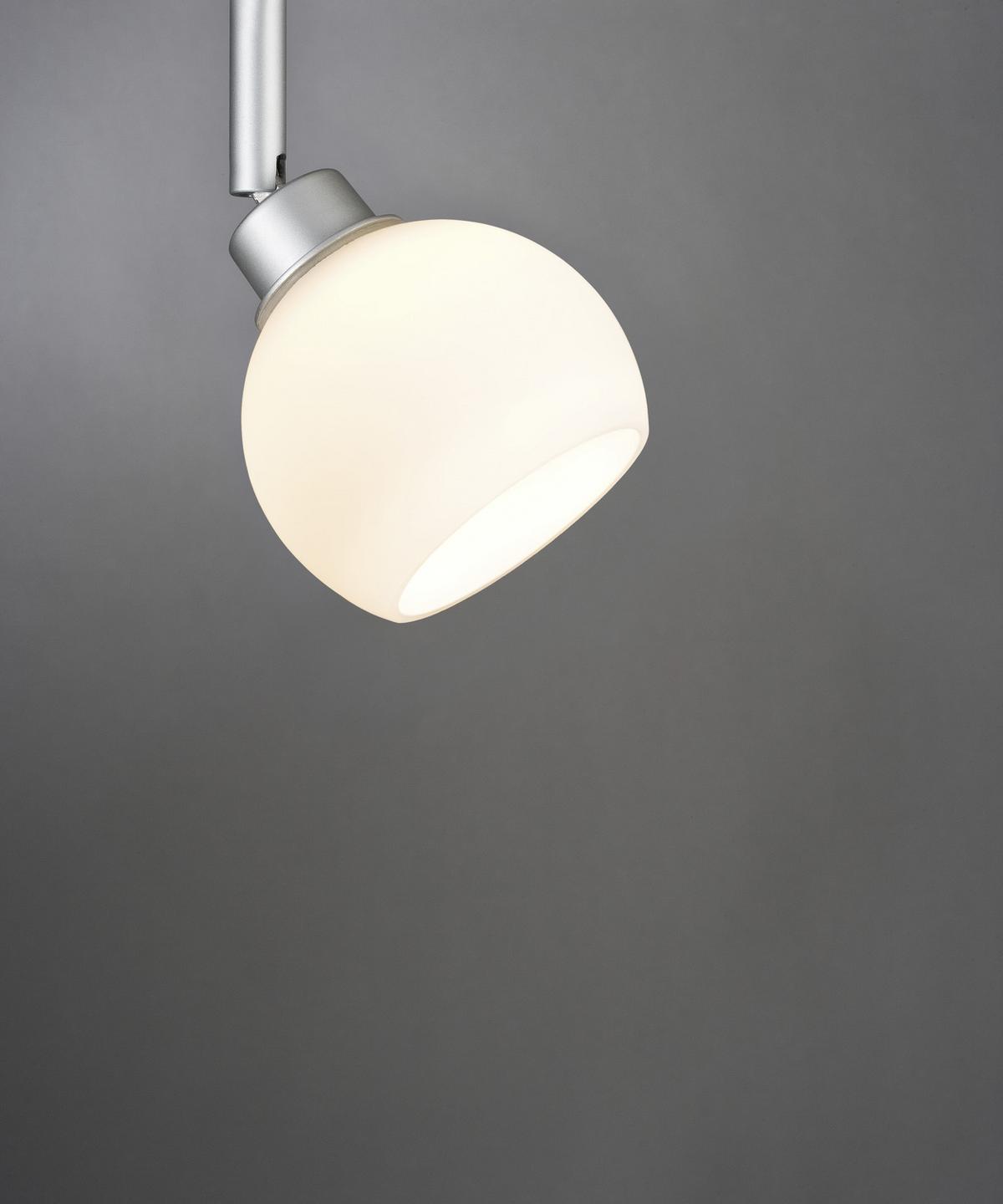 Schienensystem Urail Leuchtenschirm 60055 Weiß - Weiß, Design, Glas (9/7cm) - Paulmann