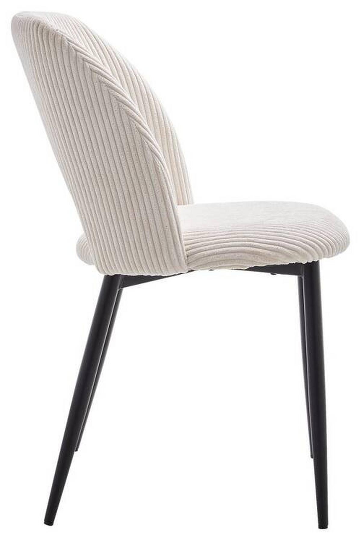 Židle Zoe béžová - černá/béžová, Lifestyle, kov/textil (51/82/57cm) - Mömax