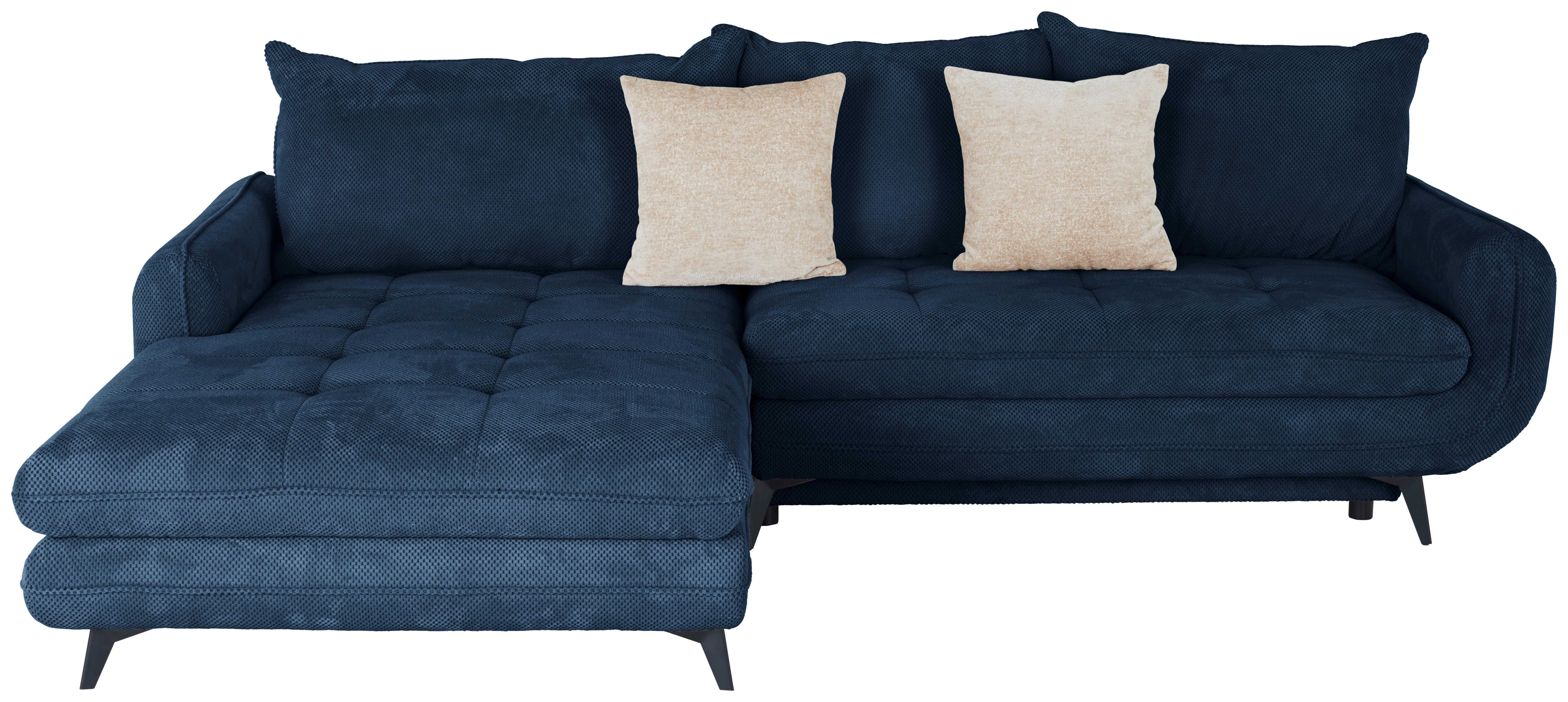 Ecksofa mit Schlaffunktion Wave Dunkelblau 189x266 cm