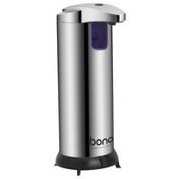 Seifenspender Kadar Metall/ Kunststoff Mit Sensor H:19,5cm - Edelstahlfarben, KONVENTIONELL, Kunststoff/Metall (19,5cm) - Bono