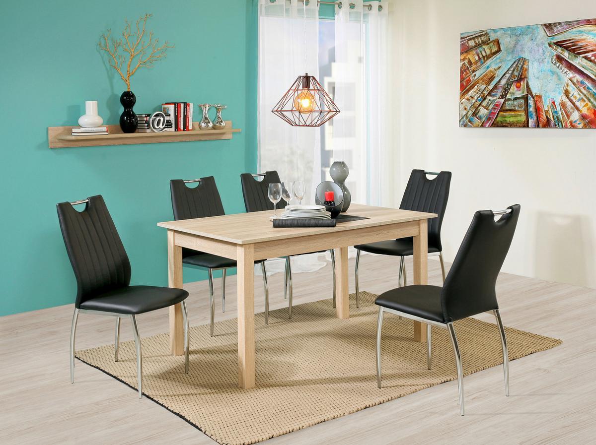 Esstisch ausziehbar Coburg 140-180x80 cm Eiche Dekor - Sonoma Eiche, Design, Holzwerkstoff (140/80/76,5cm) - MID.YOU