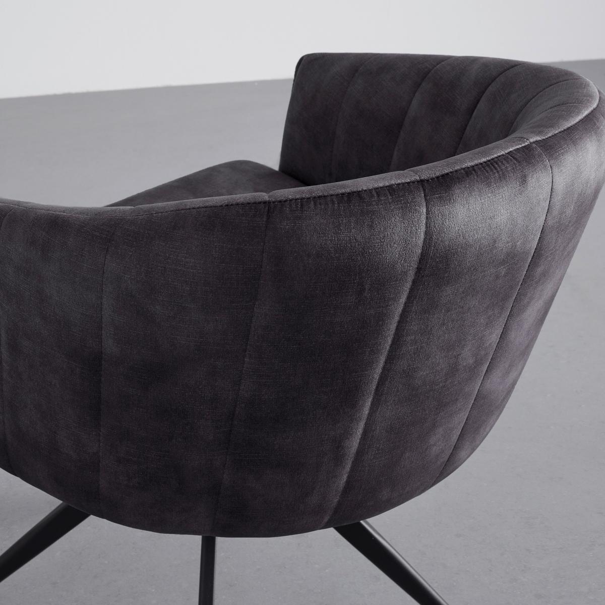 Židle DANIEL šedá - šedá/černá, Moderní, kov/dřevo (56/77/56cm) - Bessagi Home