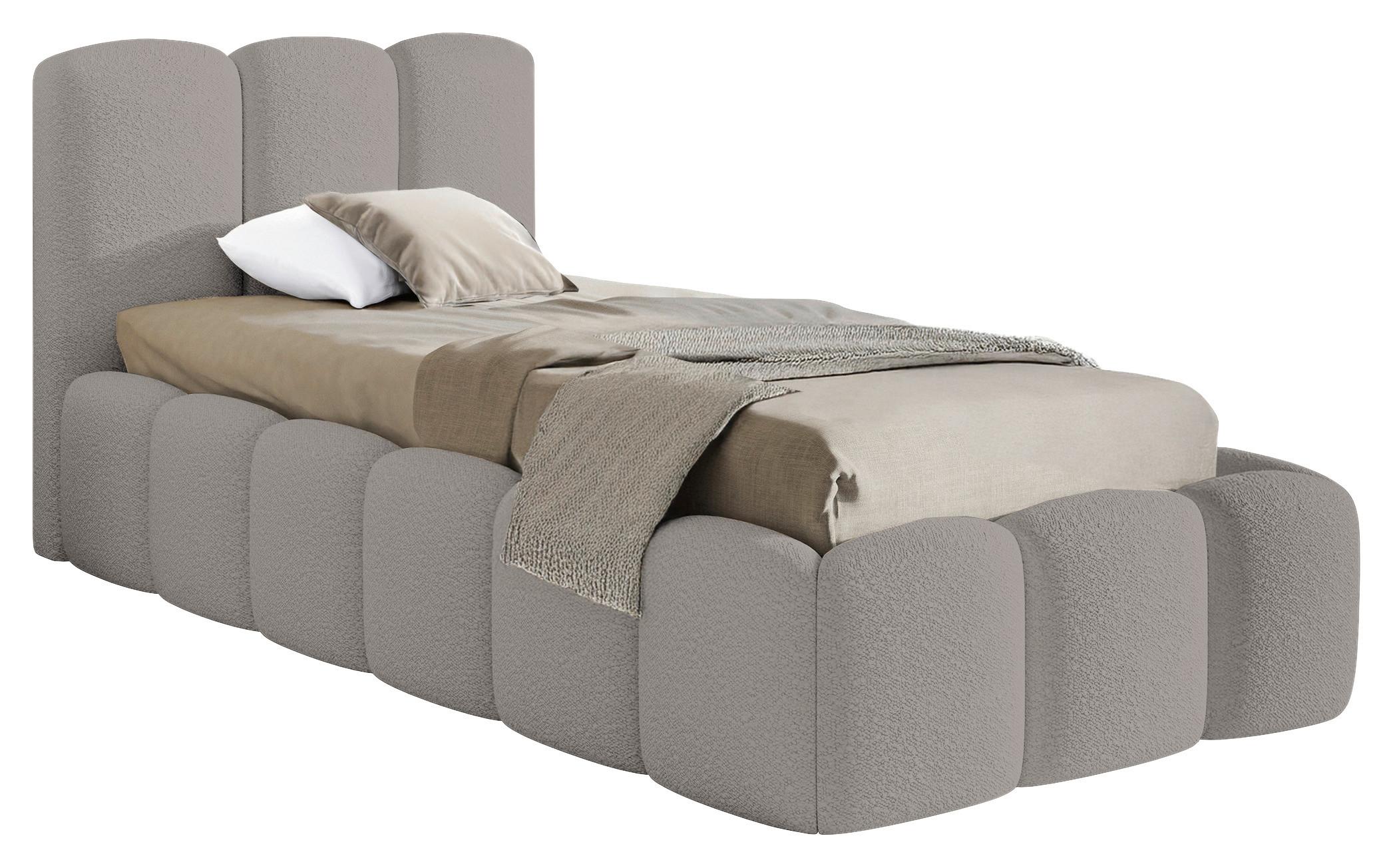 Polsterbett Artamide Grau Lf: 120x200 cm - Grau, MODERN, Holz/Textil (120/200cm) - Livetastic