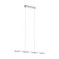 Hängeleuchte 94245* Cartama - Klar/Chromfarben, Design, Kunststoff/Metall (77,5/11,5/110cm) - Eglo