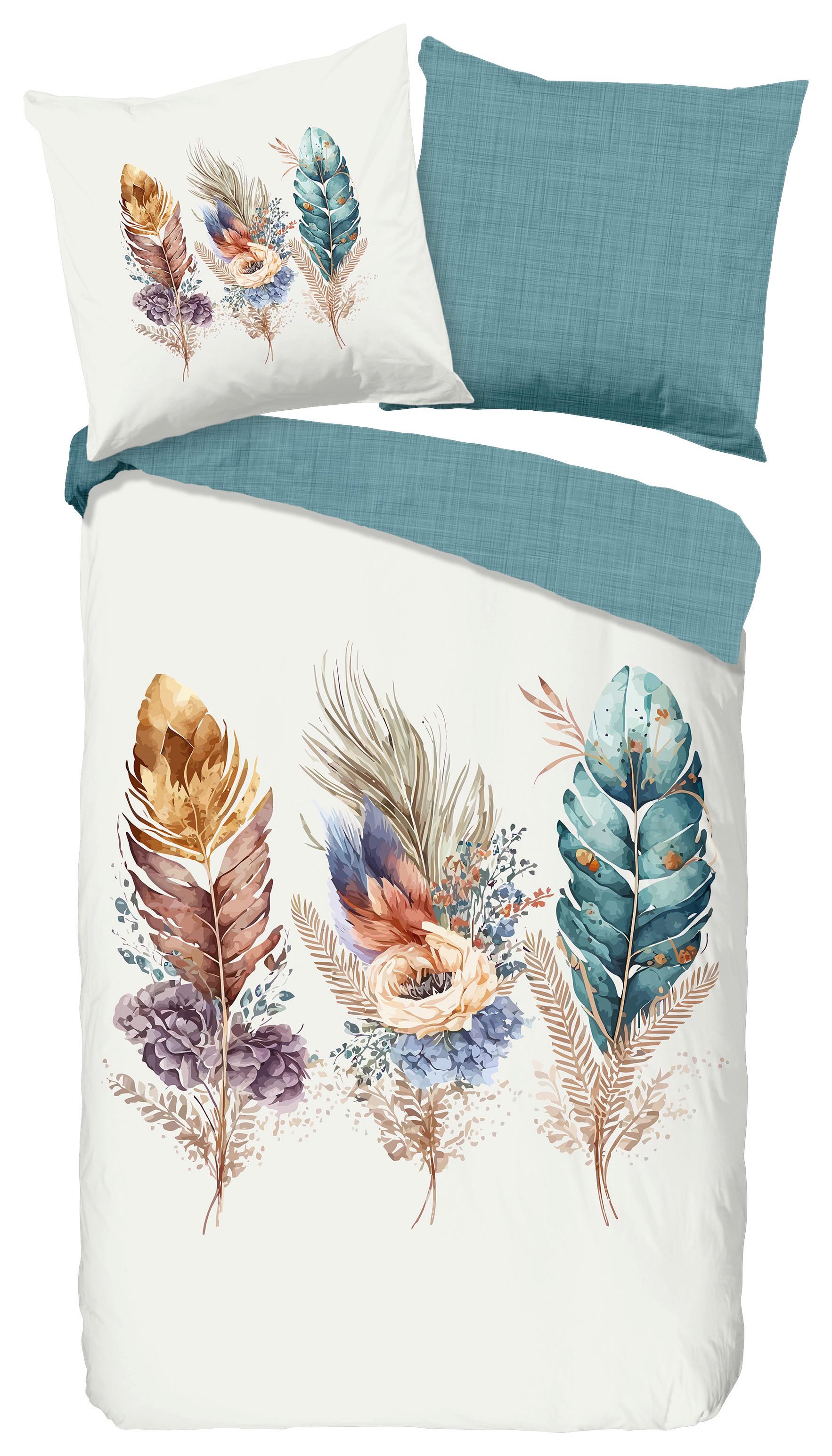 Wendebettwäsche Via Multicolor 155x220 cm - Multicolor, Natur, Textil (155/220cm)