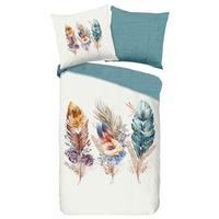 Wendebettwäsche Via Multicolor 135x200 Cm - Multicolor, Natur, Textil (135/200cm)