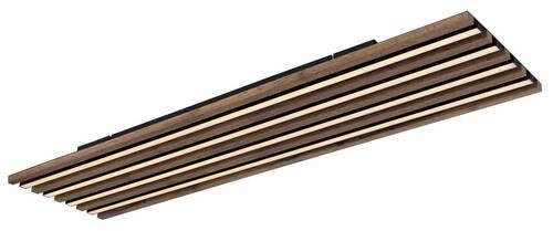 LED-Deckenleuchte 67347d5cct Hayden - Dunkelbraun/Schwarz, Natur, Holzwerkstoff/Kunststoff (120/30/6cm) - Globo