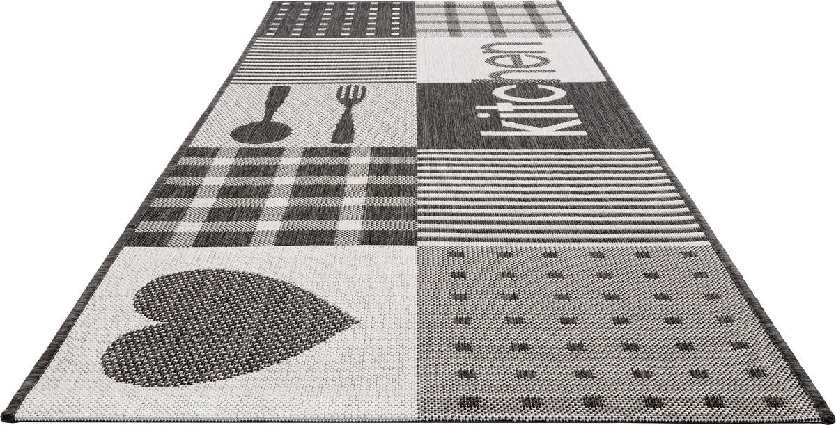 Futó Kitchen - ezüst/antracit, Basics, textil (80/200cm) - James Wood