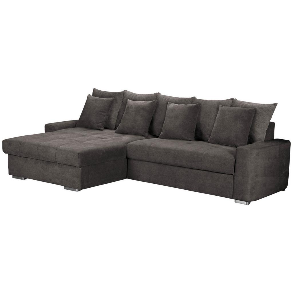 Ecksofa mit Schlaffunktion Salvador + Bettkasten Braun