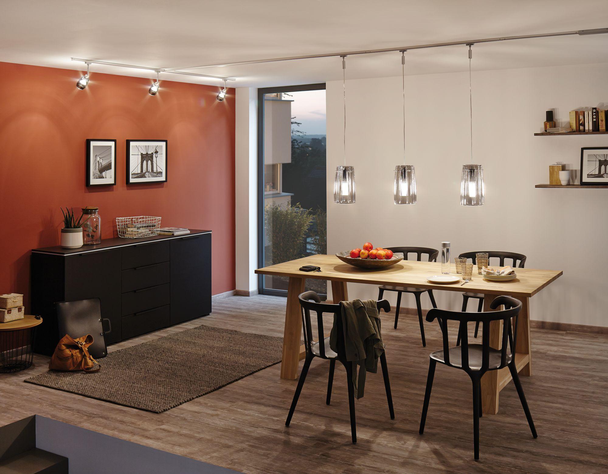 Schienensystem Urail Leuchtenschirm 95352 Rauchglas - Design, Glas (28cm) - Paulmann