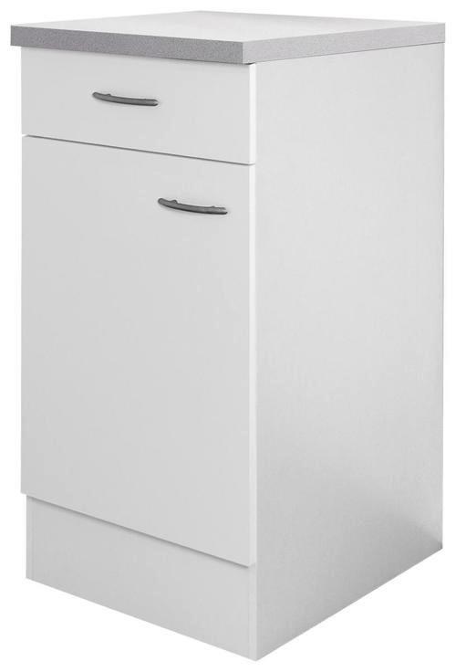 Küchenunterschrank Wito 40 cm Weiß 1 Drehtür