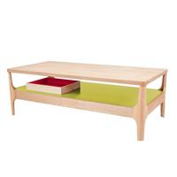 Beistelltisch Avery Grün/eschefarben L:120cm - Eschefarben/Grün, Design, Holz/Holzwerkstoff (120/40/60cm) - Kayoom