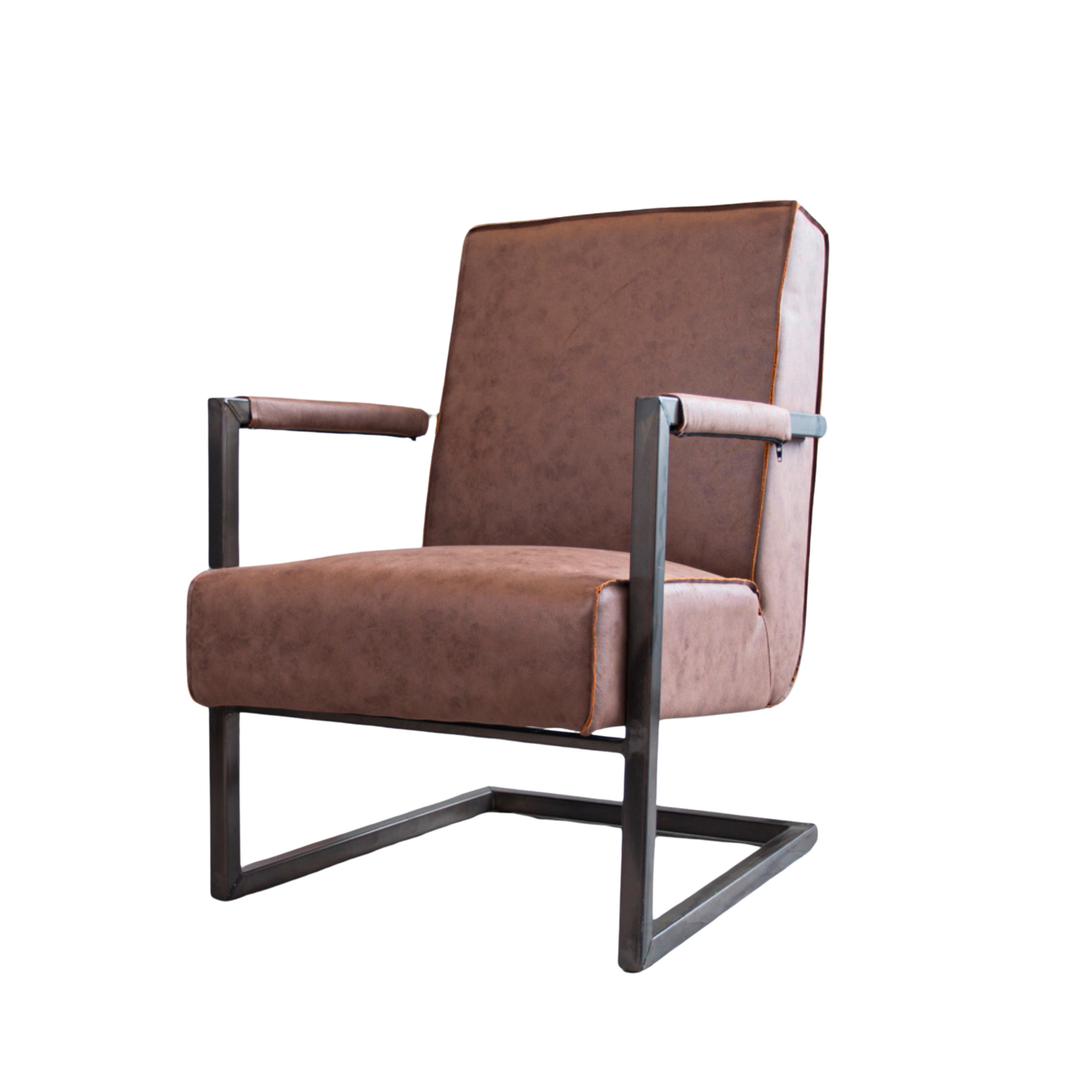 Sessel Tyler, Taupe, B: 62 cm - Taupe/Schwarz, MODERN, Textil (62/84/70cm) - MID.YOU