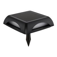 Solarleuchte 3000k, 10-60lm - Opal/Schwarz, Design, Kunststoff/Metall (14/14/3,6cm) - Globo