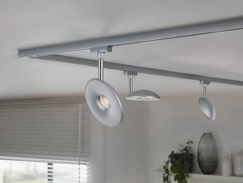 Schienensystem Schienenspot 96936 In Chromfarben, dimmbar - Chromfarben, Basics, Kunststoff (11,98/18,3/3,2cm) - Paulmann