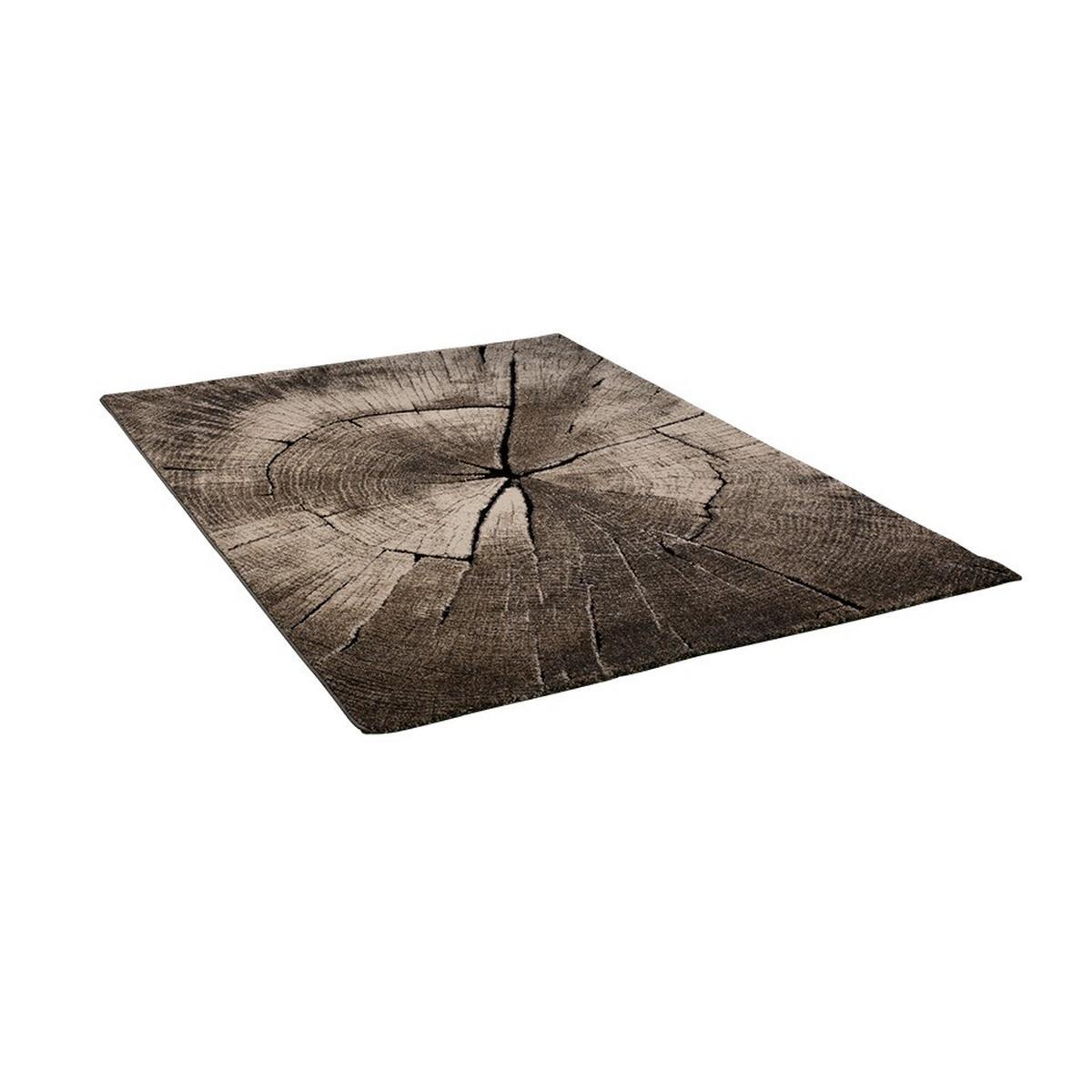 Webteppich Ibiza 605 - Graubraun, KONVENTIONELL, Textil (80/150cm)
