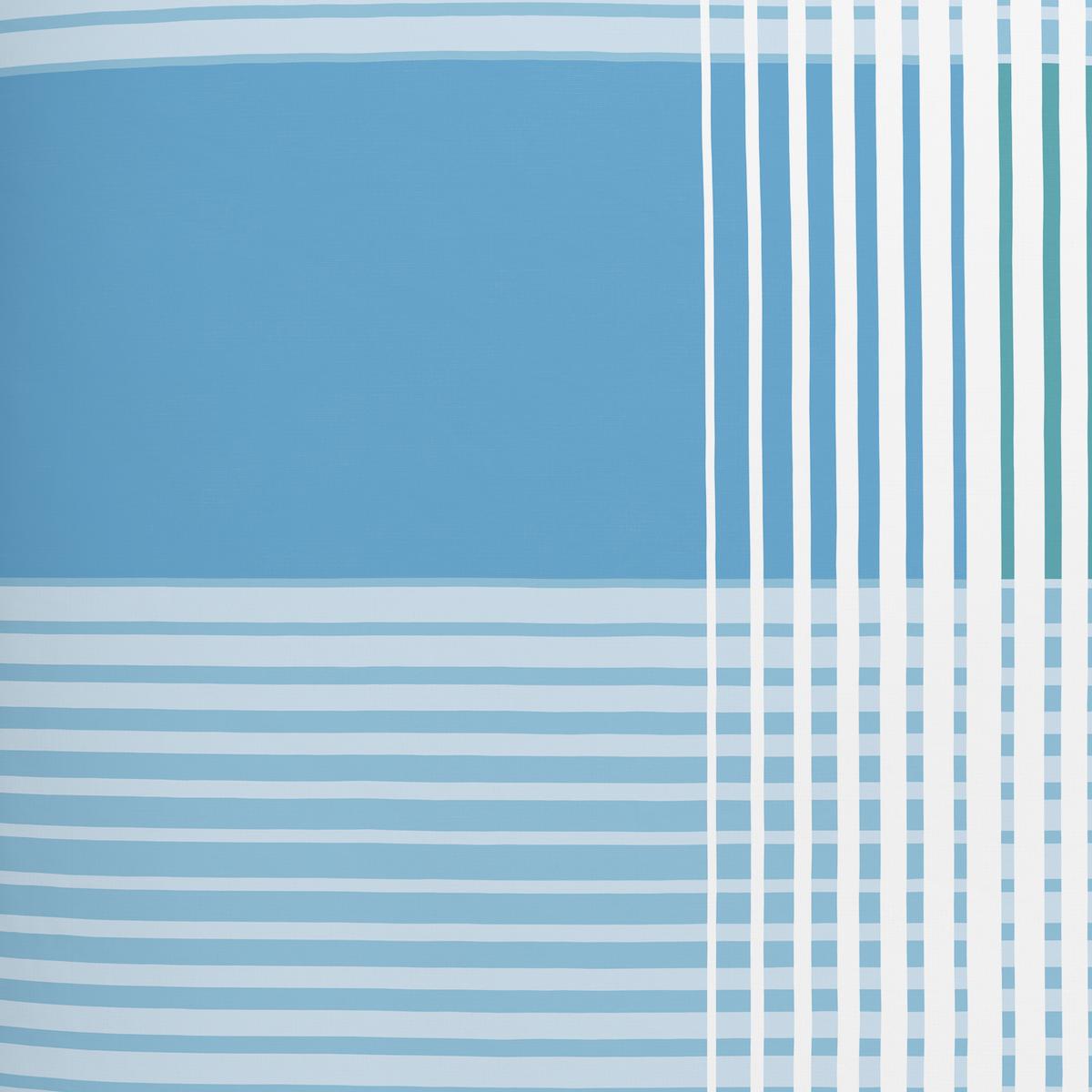 Seersucker Bettwäsche 140x200 cm Enja Baumwolle Blau/Türkis - Türkis/Blau, MODERN, Textil (140/200cm) - Luca Bessoni