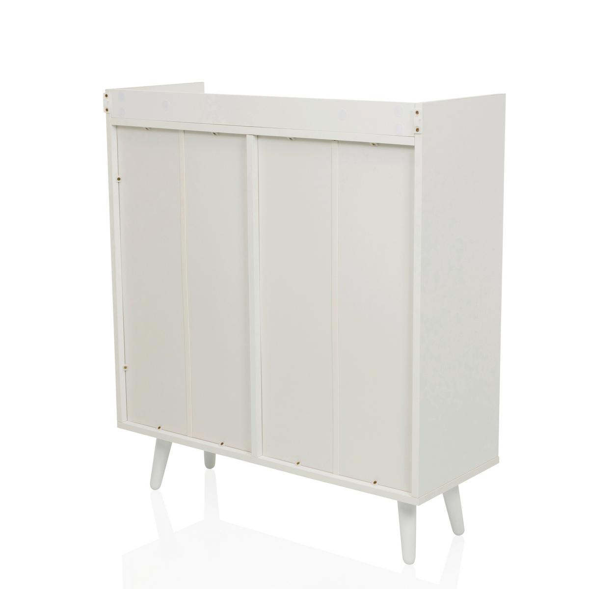 Kommode Myrdal Weiß B: 80 Cm - Weiß, MODERN, Holzwerkstoff (80/90/30cm) - MID.YOU