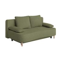 Pohovka LARA, olivovozelená, pružinové jadro a úl. priestor - olivovozelená/čierna, Design, drevo/kompozitné drevo (193/86/97cm) - P & B