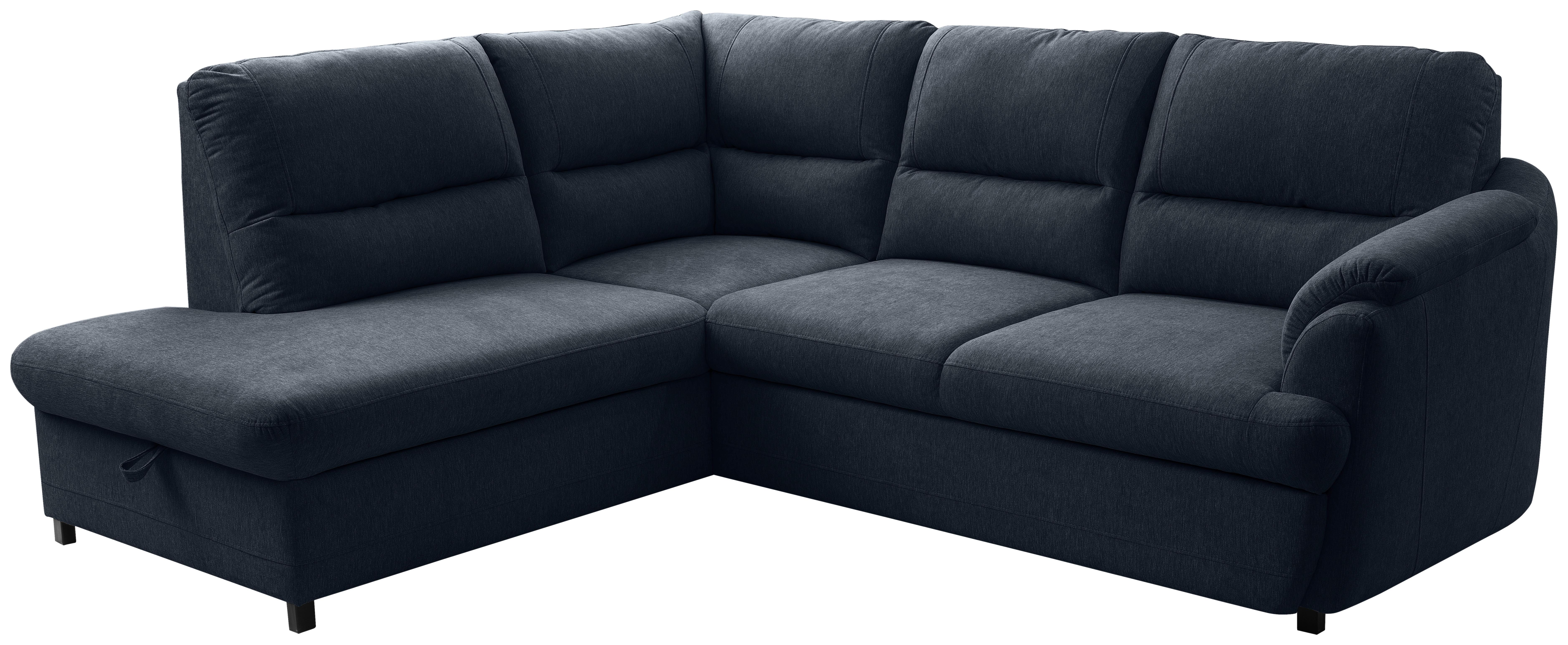Ecksofa Gusto Blau S: 200x240 cm - Blau/Greige, Basics, Textil (200/240cm)