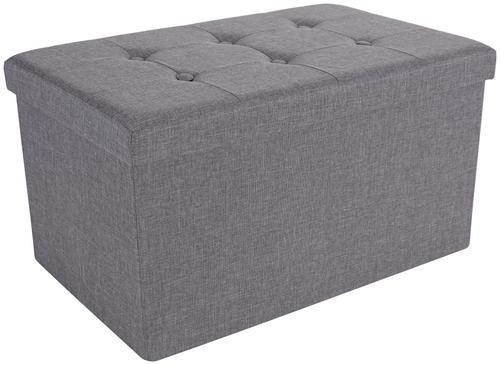 Sedací Box Franz 2 - šedá, Moderní, dřevo/textil (70/38/38cm)