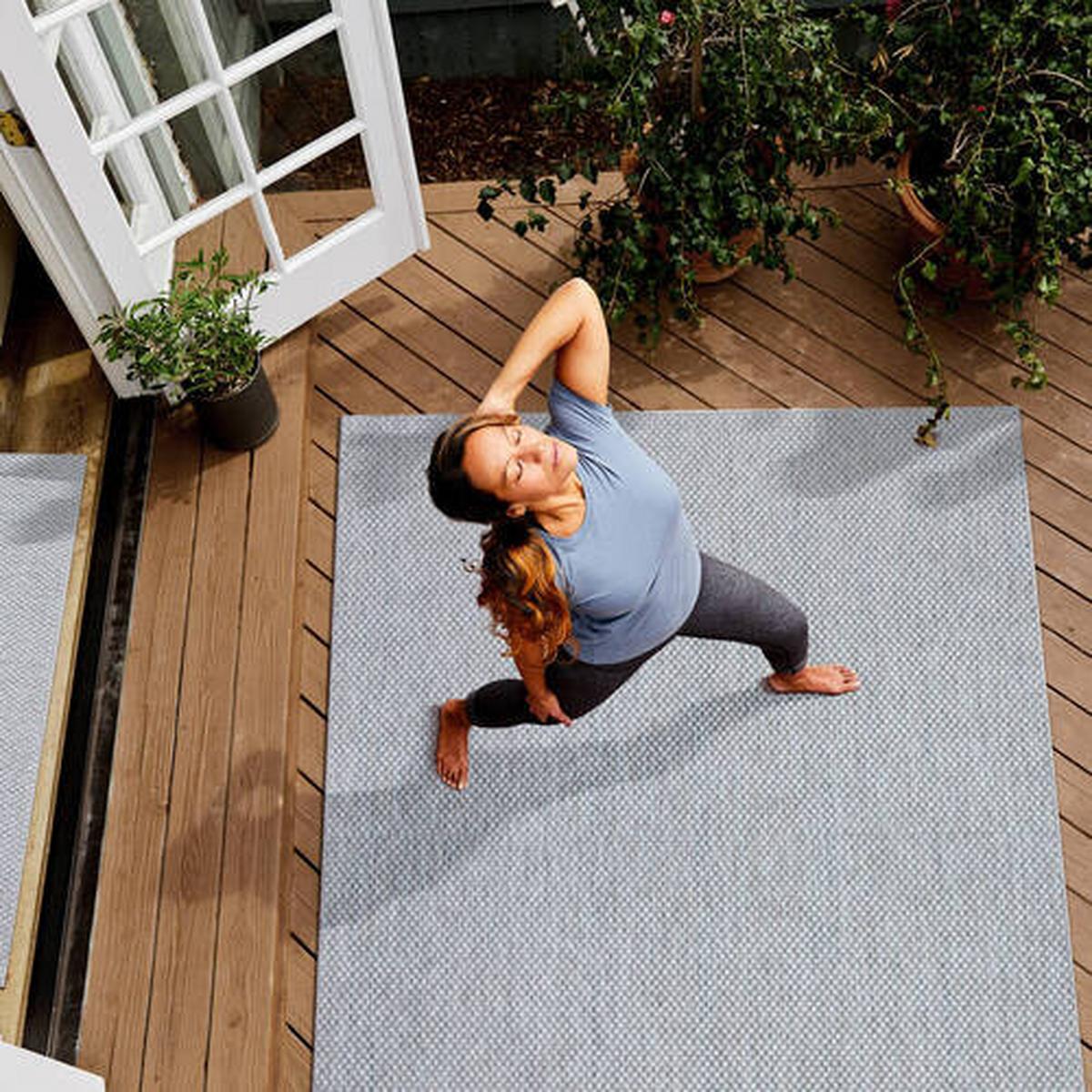 Outdoorteppich Melissa - Hellgrau, KONVENTIONELL, Textil (120/170cm)