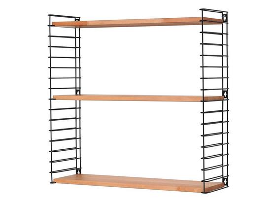 Wandregal Tomado 70cm Buche/Schwarz - Buchefarben/Schwarz, KONVENTIONELL, Holz/Metall (70/68/21cm) - Tomado Wandregal Tomado 70cm Buche/Schwarz - Buchefarben/Schwarz, KONVENTIONELL, Holz/Metall (70/68/21cm) - Tomado