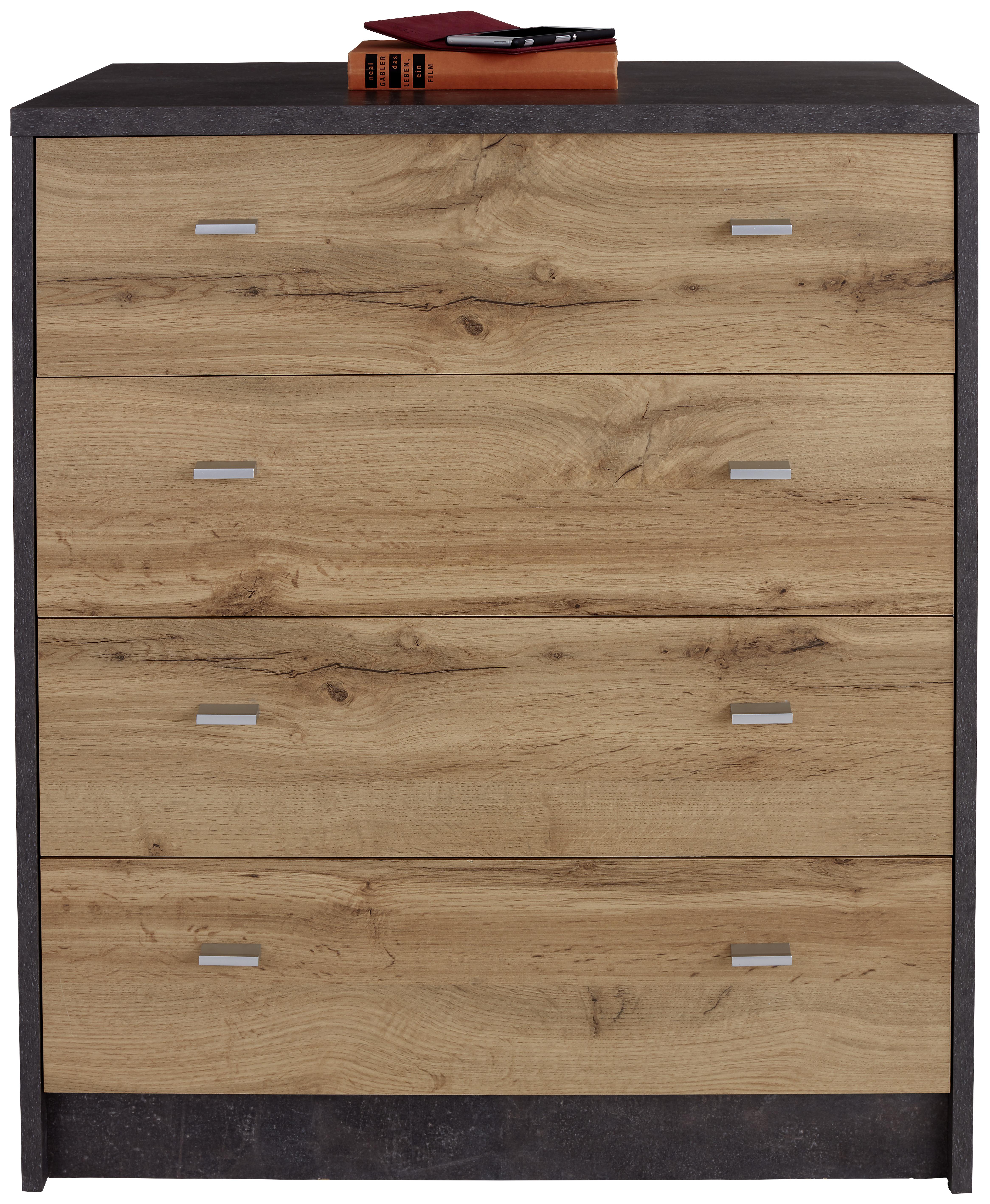Komoda 4-You Yuk06 - sivá/farby duba, Moderný, kompozitné drevo (74/85.4/44.3cm)