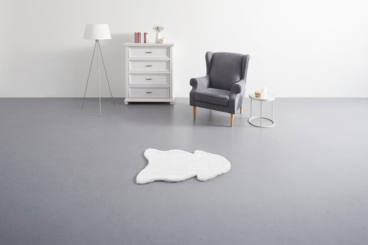 UMĚLÁ KOŽEŠINA Marlene, 90/60cm, bílá - bílá, kožešina/textil (90/60cm) - Modern Living