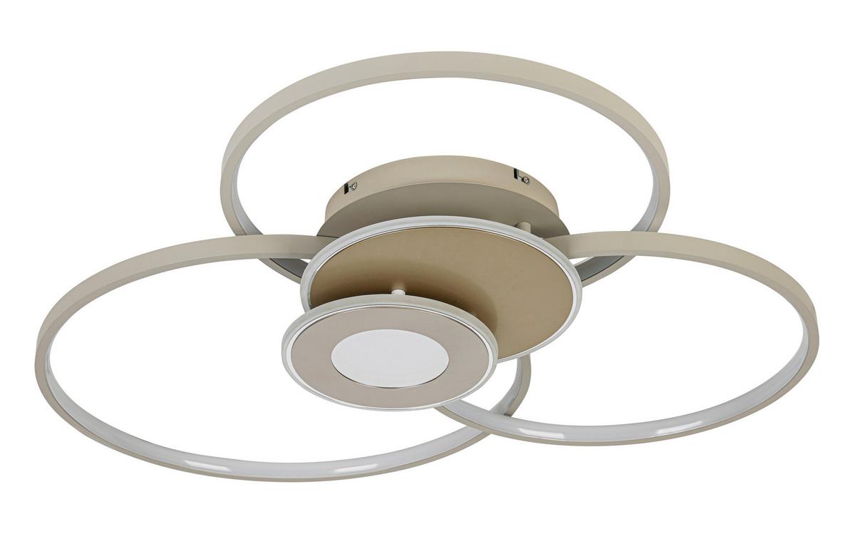 STROPNÍ LED SVÍTIDLO SEHR - pískové barvy/šampaňská, Moderní, kov/plast (74/77/11cm) - Mömax