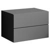 Nachkästchen Graphitfarben H: 28 cm Cabo - Graphitfarben, MODERN, Holzwerkstoff (42/28/30cm) - Livetastic