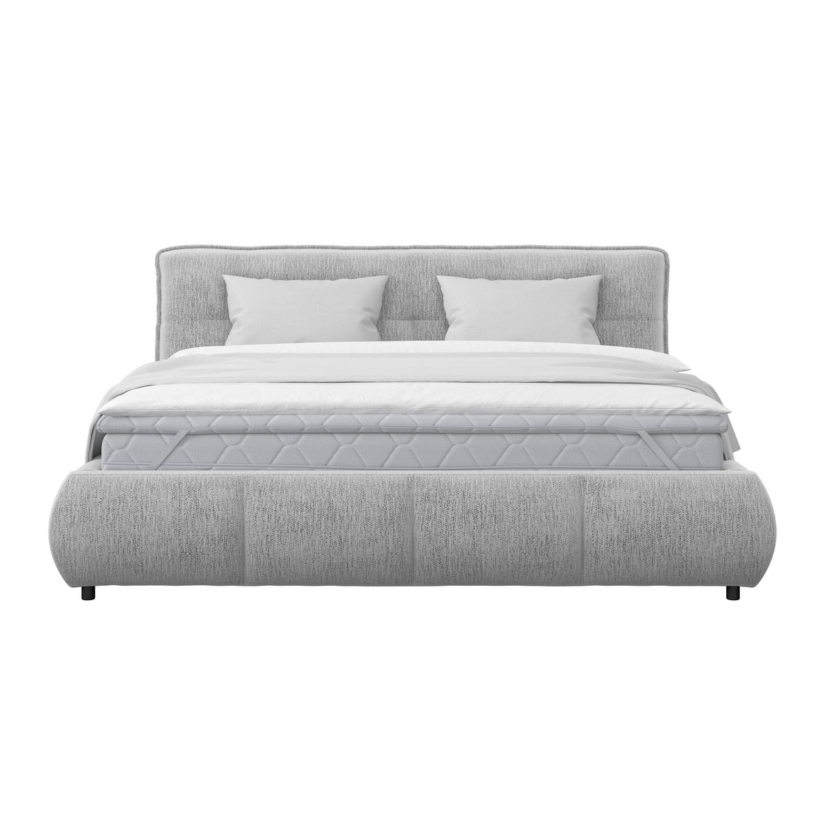 Polsterbett Limo Hellgrau 160x200 cm - Hellgrau/Schwarz, KONVENTIONELL, Holz/Holzwerkstoff (160/200cm) - James Wood