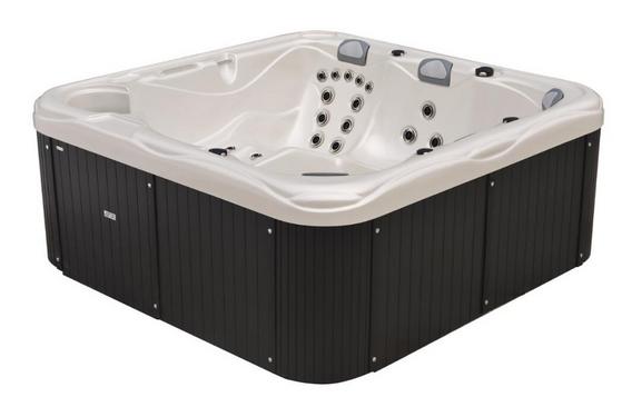 Mit LED-Beleuchtung und Abdeckung Whirlpool aus Acryl mit LED-Beleuchtung