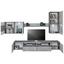 Wohnwand Monza - Hellgrau/Schwarz, MODERN, Glas/Holzwerkstoff (290/197/36-43cm) Wohnwand Monza - Hellgrau/Schwarz, MODERN, Glas/Holzwerkstoff (290/197/36-43cm)