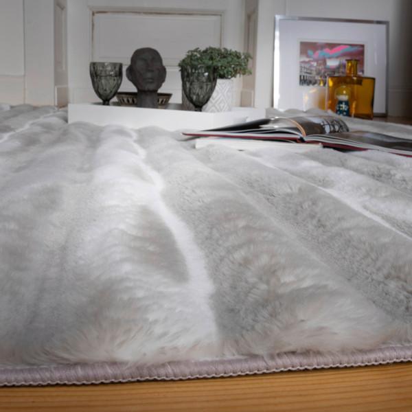 Teppich My Waves 305 - Silberfarben, Basics, Textil (40/60cm) - Obsession