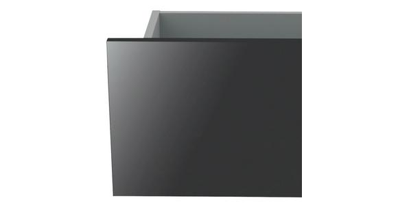 Schubkasteneinsatz Unit B: 45,3 cm, Anthrazit Hochglanz - Anthrazit, MODERN, Holzwerkstoff (45,3/21,9/36,6cm) - Ondega