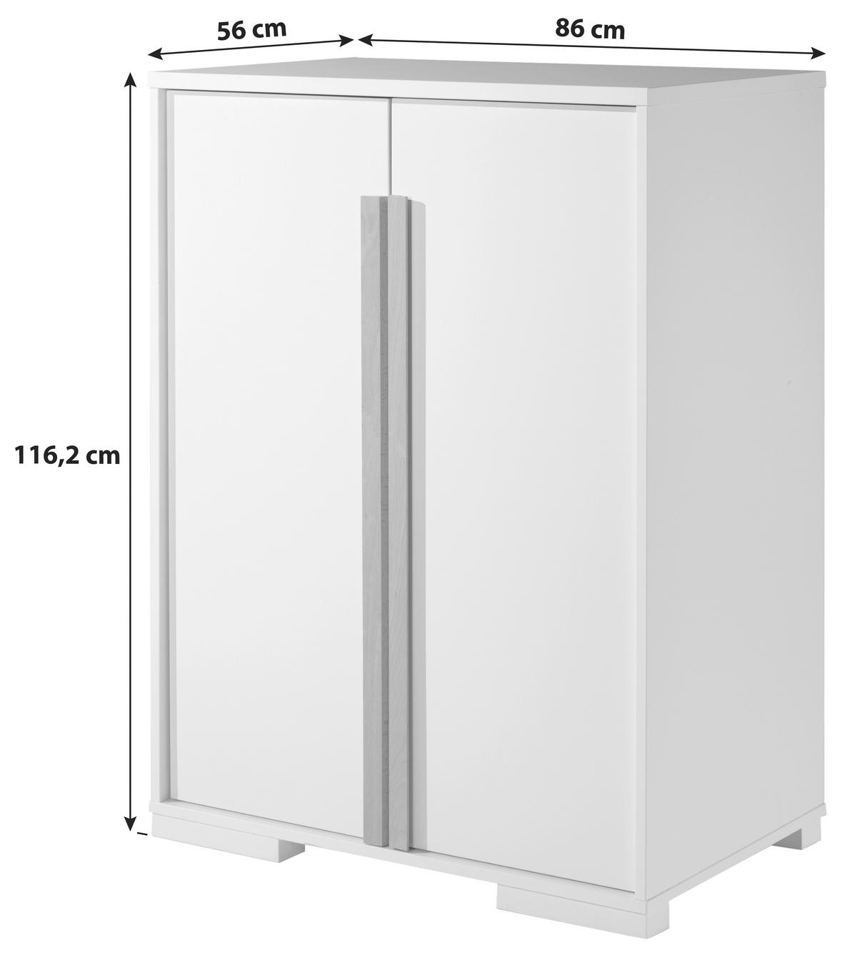 Kinderkleiderschrank London Anthrazit B: 86 Cm - Anthrazit, MODERN, Holzwerkstoff (86/116,2/56cm) - MID.YOU