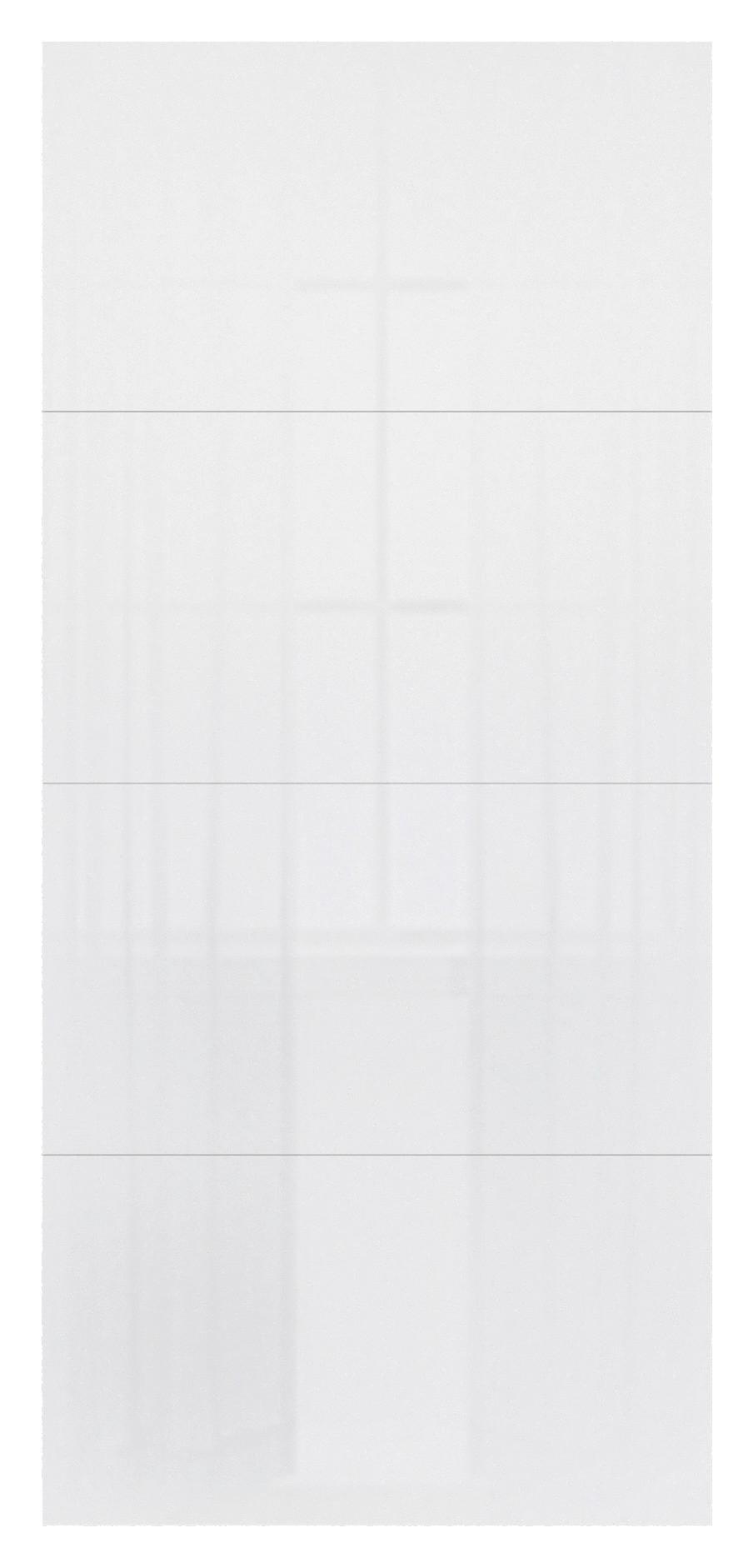 Schwebetür-Erweiterung Unit F. Normalhöhe B: 90 cm Weiß - Weiß Hochglanz, MODERN, Holzwerkstoff - Ondega