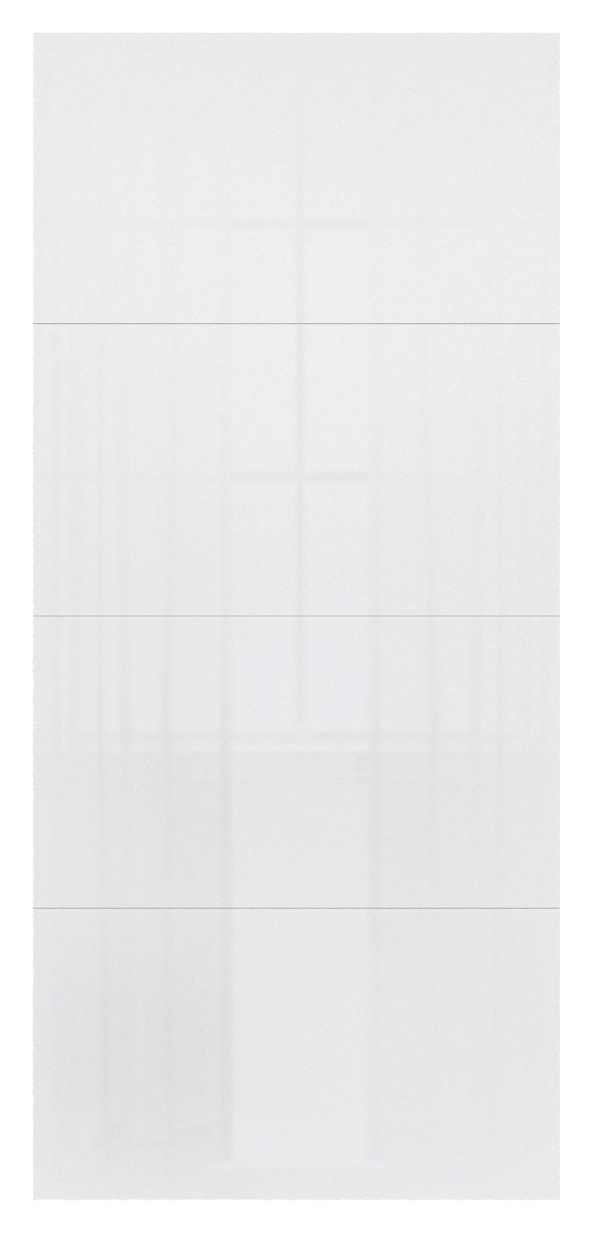 Schwebetür-Erweiterung Unit F. Normalhöhe B: 90 cm Weiß - Weiß Hochglanz, MODERN, Holzwerkstoff - Ondega