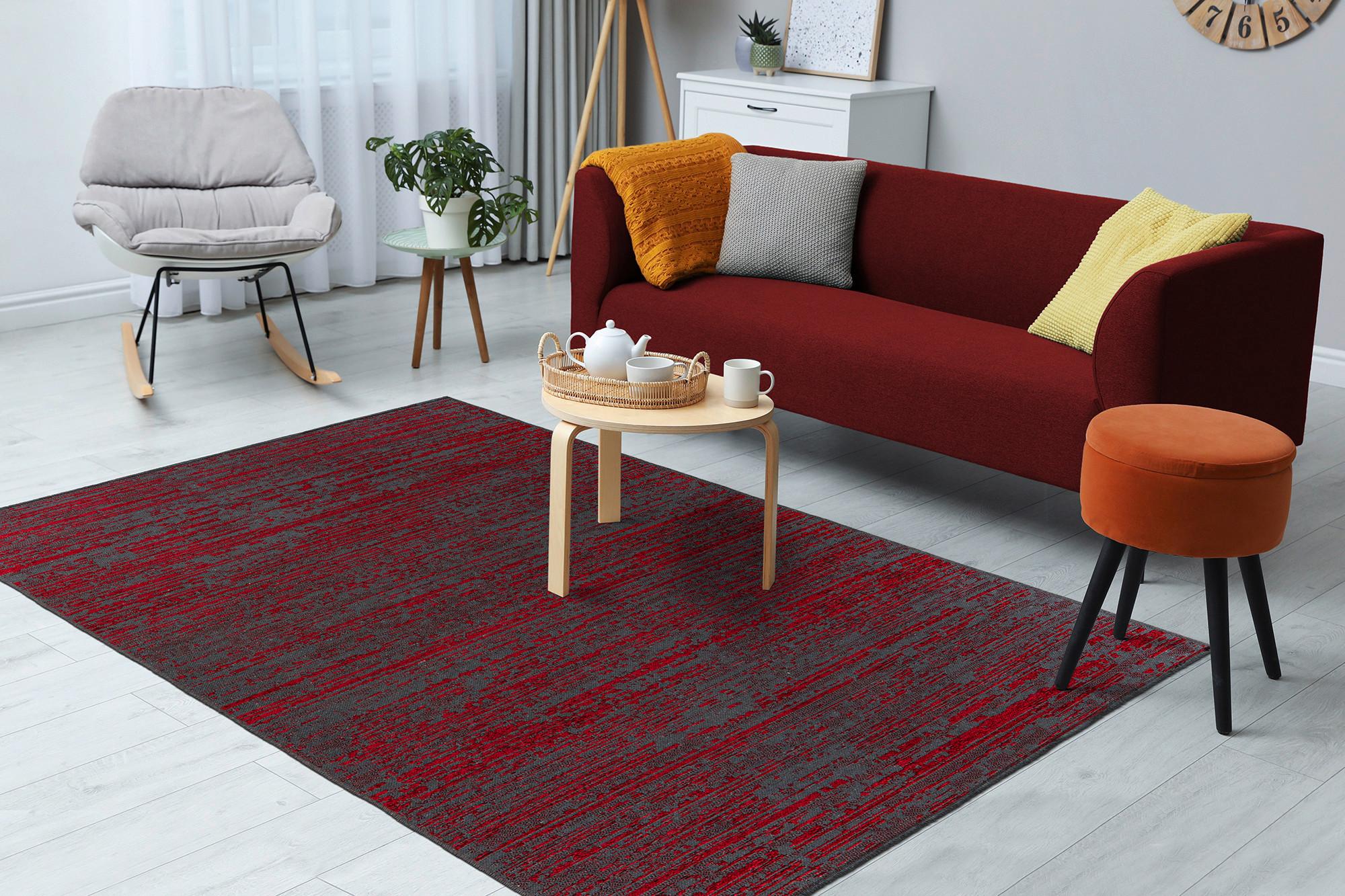 Teppich Kalevi 100 160x230 cm Kalevi 100 - Rot, KONVENTIONELL, Textil (160/230cm)