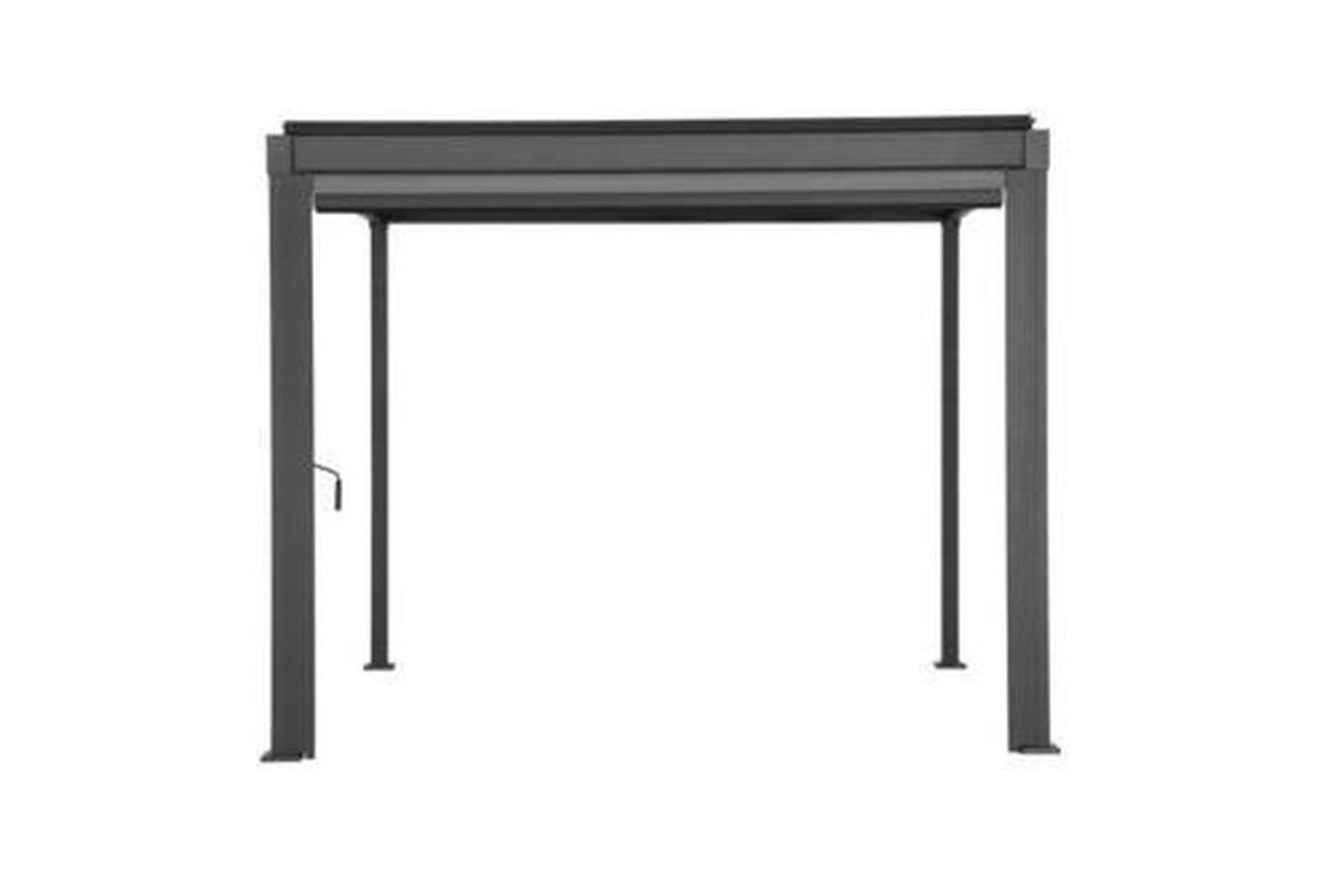 Pavillon-rollo 300x250cm Wetterfest - Anthrazit/Grau, Basics, Textil/Metall (279/224cm) - Gardenson