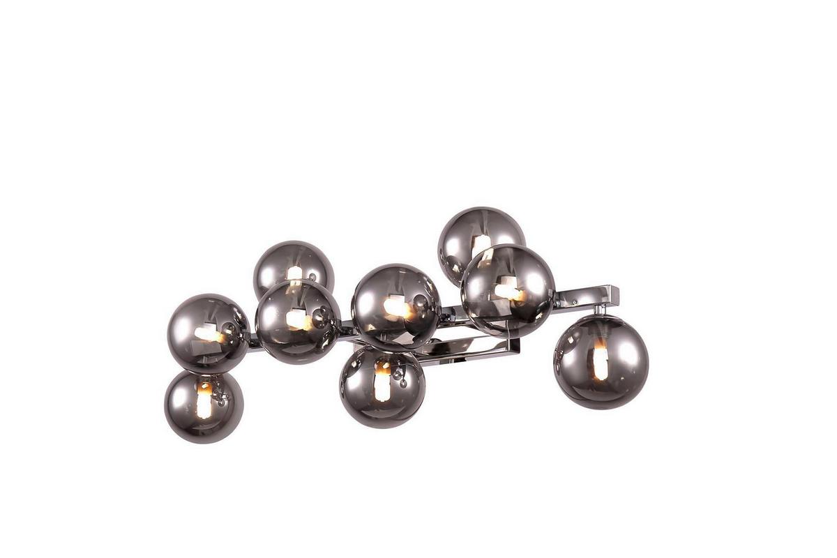 Wandleuchte Dallas - Chromfarben/Grau, Trend, Glas/Metall (24/66/23cm) - MAYTONI