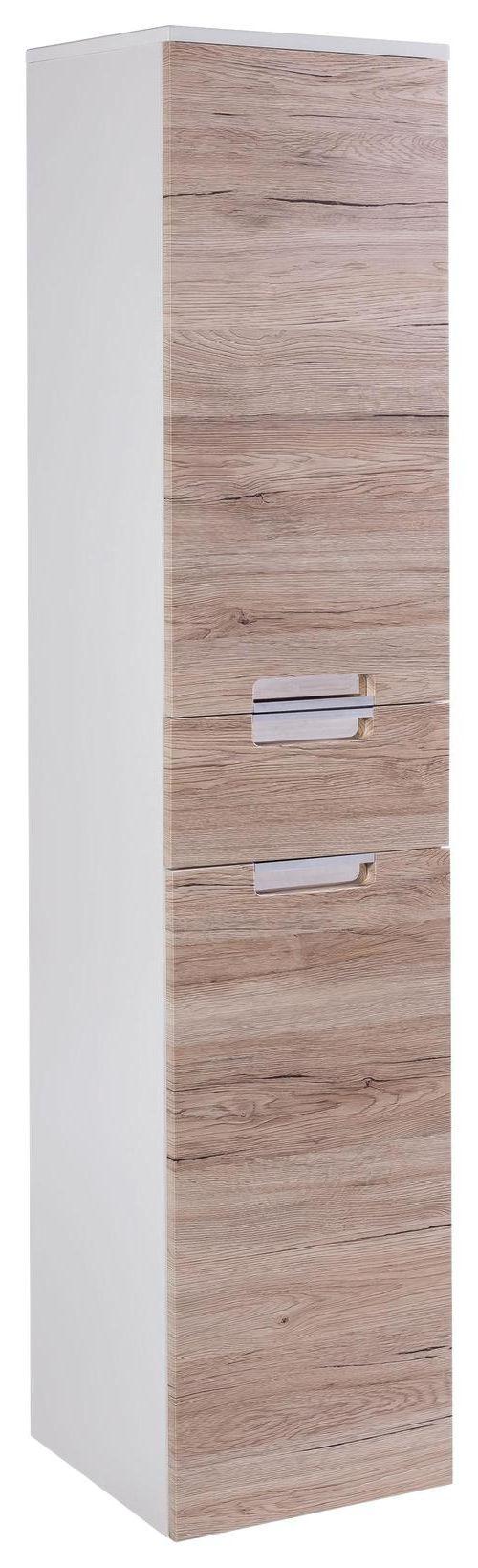 Hochschrank in Weiß Eichenfarbe online bestellen Hochschrank in Weiß online bestellen