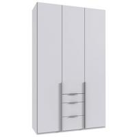 Drehtürenschrank New York Weiß B: 135 cm - Weiß, MODERN, Holzwerkstoff (135/236/58cm) - MID.YOU