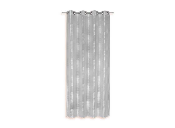 Ösenvorhang Aylin - Silberfarben, KONVENTIONELL, Textil (140/245cm) - Ombra Ösenvorhang Aylin - Silberfarben, KONVENTIONELL, Textil (140/245cm) - Ombra